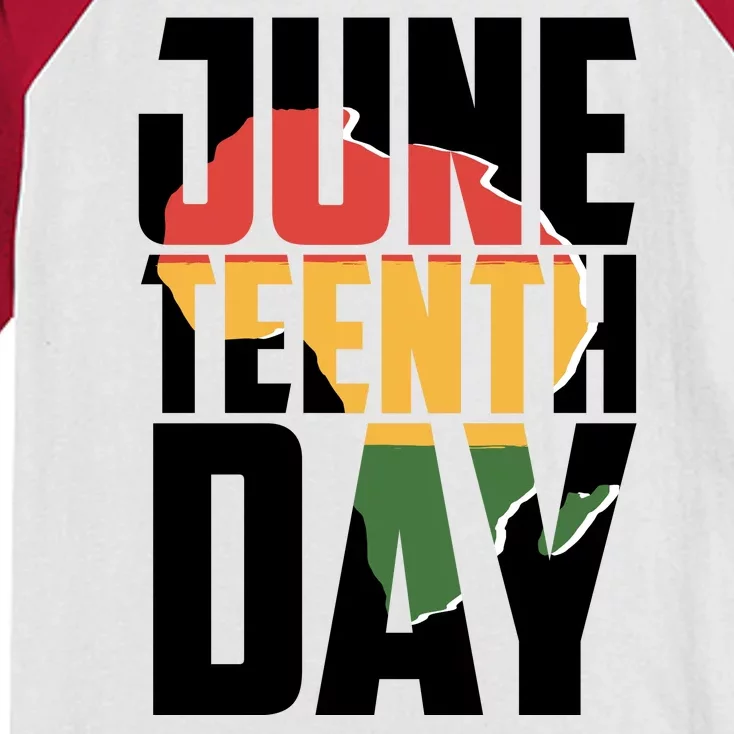 Juneteenth Day African American Pride Kids Colorblock Raglan Jersey