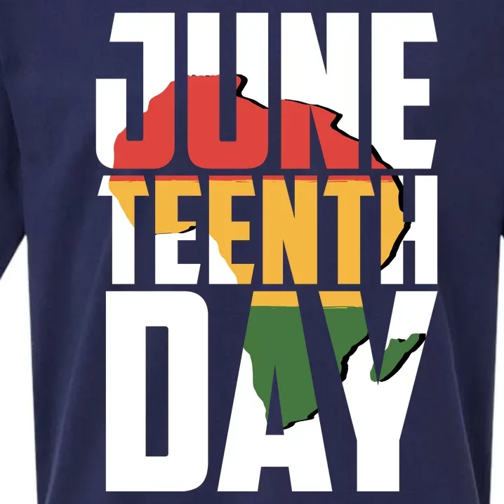 Juneteenth Day African American Pride Sueded Cloud Jersey T-Shirt