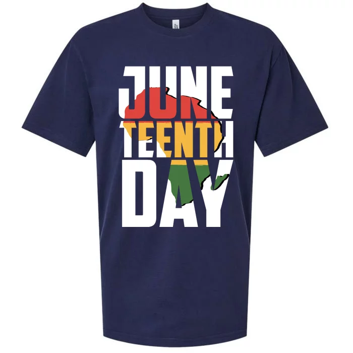 Juneteenth Day African American Pride Sueded Cloud Jersey T-Shirt