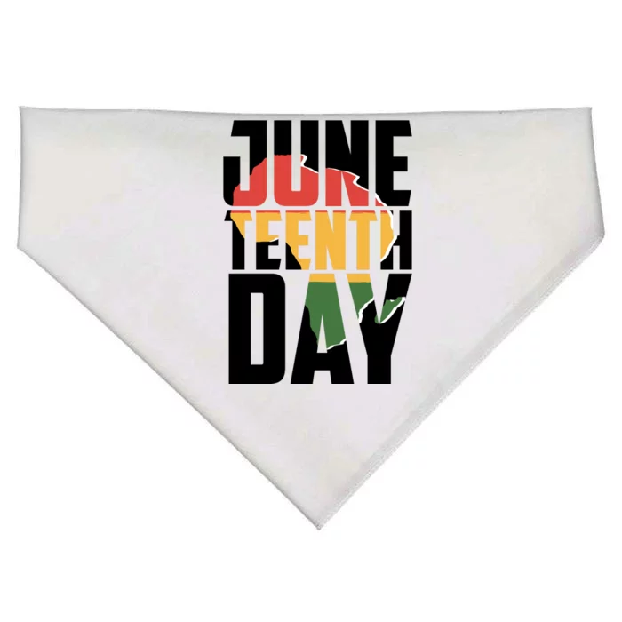 Juneteenth Day African American Pride USA-Made Doggie Bandana