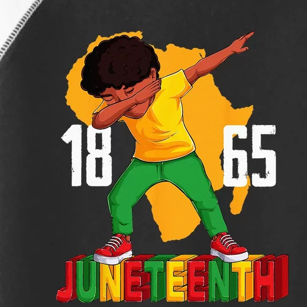 juneteenth Dabbing Black African Toddler Fine Jersey T-Shirt