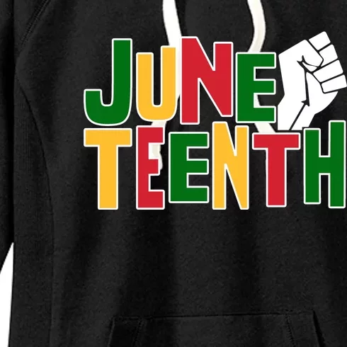 Juneteenth Day Black Power Women's Fleece Hoodie