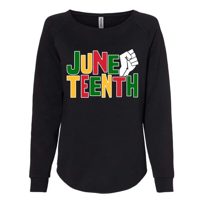 Juneteenth Day Black Power Womens California Wash Sweatshirt