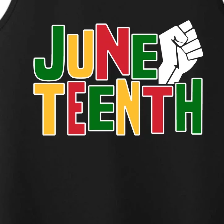 Juneteenth Day Black Power Performance Tank