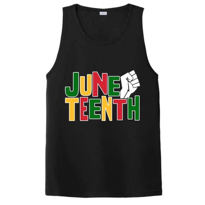 Juneteenth Day Black Power Performance Tank