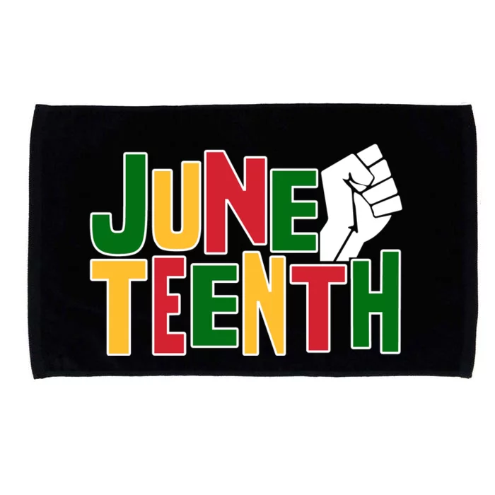 Juneteenth Day Black Power Microfiber Hand Towel