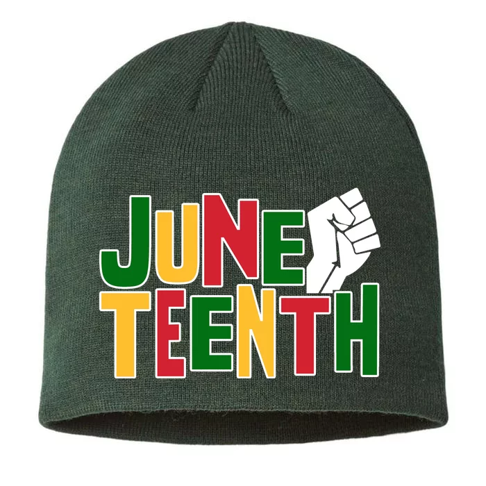 Juneteenth Day Black Power 8 1/2in Sustainable Knit Beanie