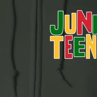 Juneteenth Day Black Power Full Zip Hoodie