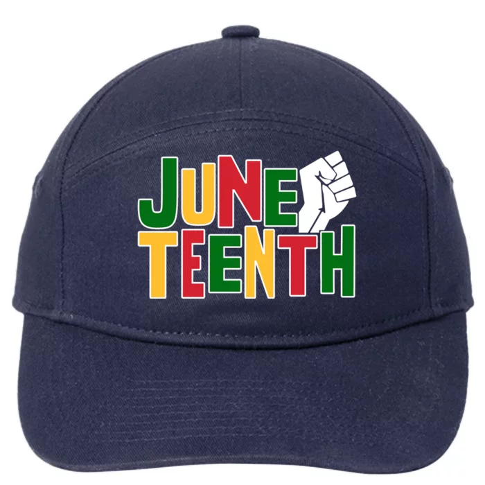 Juneteenth Day Black Power 7-Panel Snapback Hat