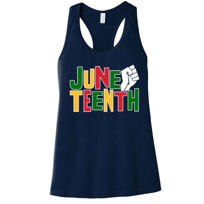 Juneteenth Day Black Power Women's Racerback Tank