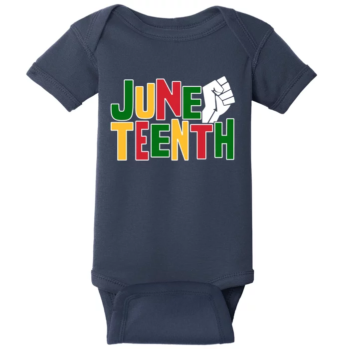 Juneteenth Day Black Power Baby Bodysuit