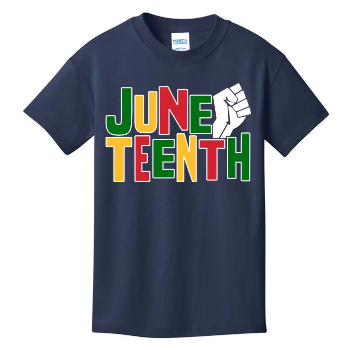 Juneteenth Day Black Power Kids T-Shirt