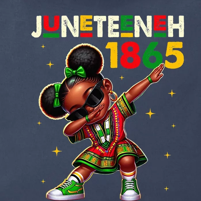 Juneteenth Dabbing Black Queen Melanin Brown Skin Dab Zip Tote Bag