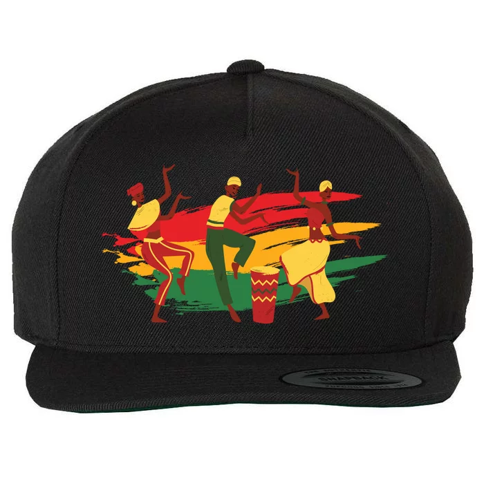 Juneteenth Dance Black History Freedom Wool Snapback Cap