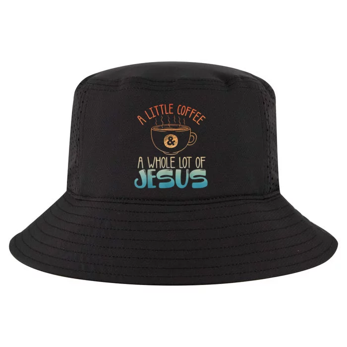 Jesus Design Christian Coffee Lover Cool Comfort Performance Bucket Hat