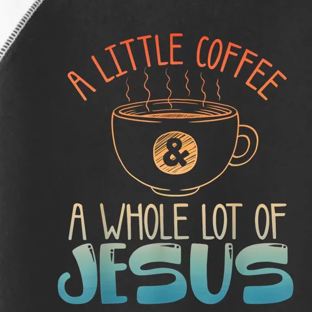 Jesus Design Christian Coffee Lover Toddler Fine Jersey T-Shirt