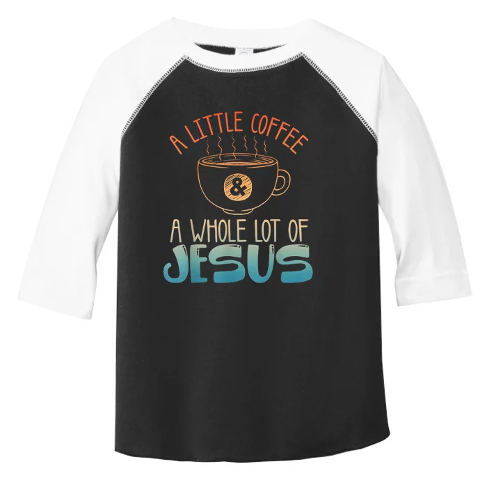 Jesus Design Christian Coffee Lover Toddler Fine Jersey T-Shirt