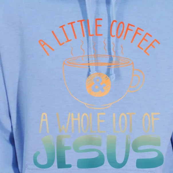 Jesus Design Christian Coffee Lover Unisex Surf Hoodie