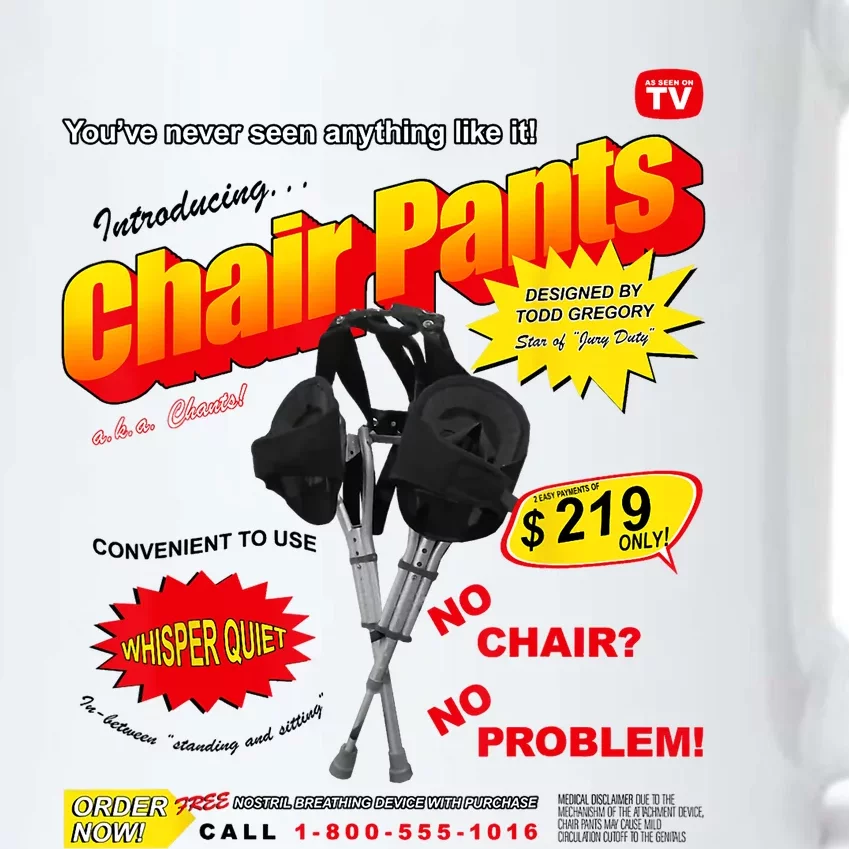 Jury Duty Chair Pants Ad Black Color Changing Mug