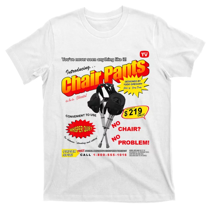 Jury Duty Chair Pants Ad T-Shirt