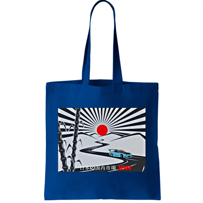 Jdm Drifting Car Drift Extreme Japanese Racing Sport Design Gift Tote Bag