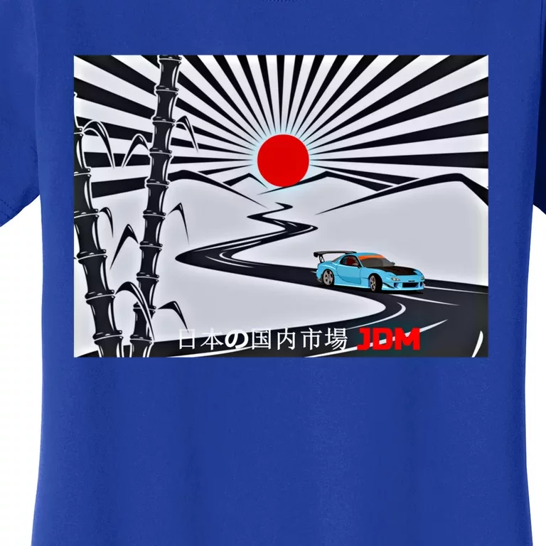 Jdm Drifting Car Drift Extreme Japanese Racing Sport Design Gift Women's T-Shirt