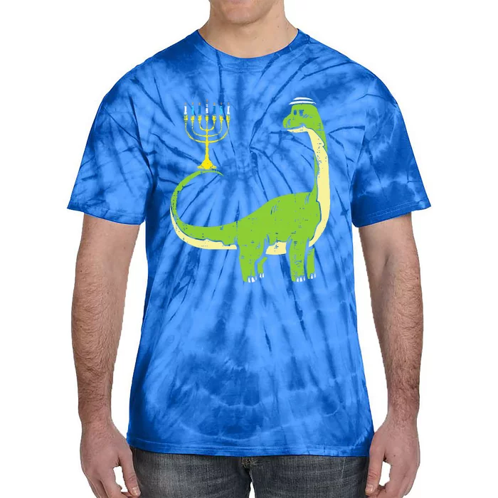 Jewish Dinosaur Dino Hanukkah Pajamas Chanukah Tie-Dye T-Shirt