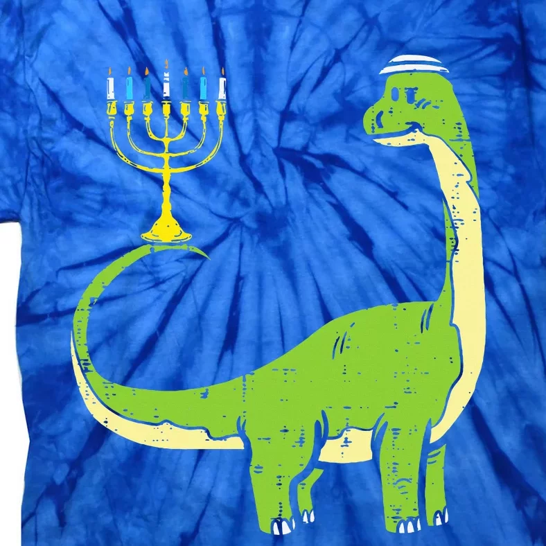 Jewish Dinosaur Dino Hanukkah Pajamas Chanukah Tie-Dye T-Shirt