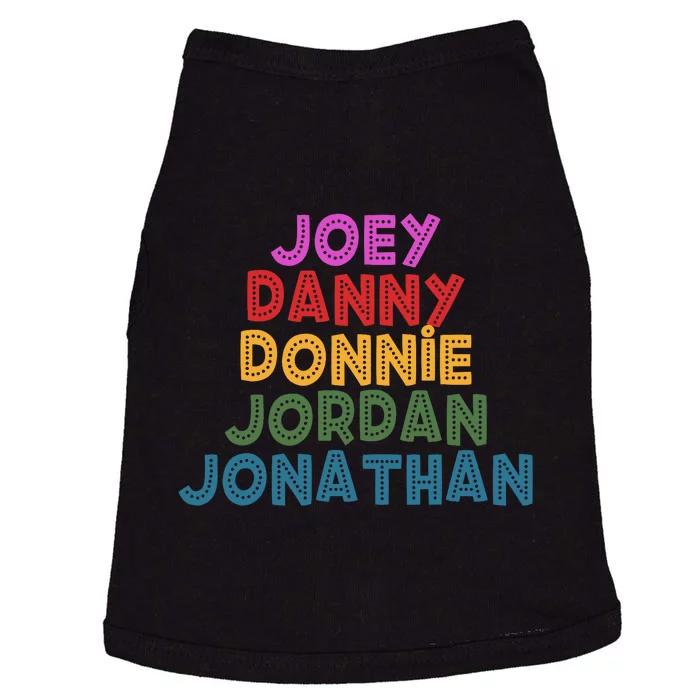 Joey Danny Donnie Jordan Jonathan Retro Doggie Tank