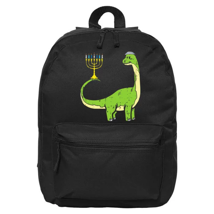 Jewish Dinosaur Dino Hanukkah Pajamas Chanukah 16 in Basic Backpack