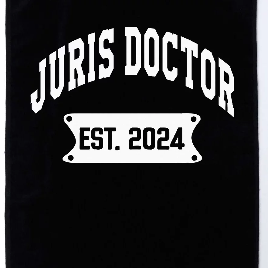 Juris Doctor Est 2024 Lawyer Law School Student Platinum Collection Golf Towel