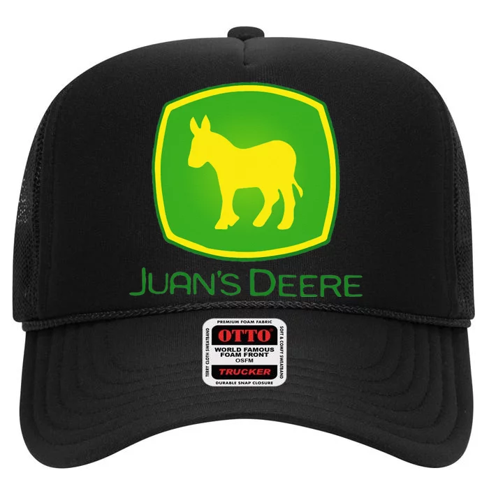 Juan Deere Farmer Gardener Landscaper Funny High Crown Mesh Trucker Hat