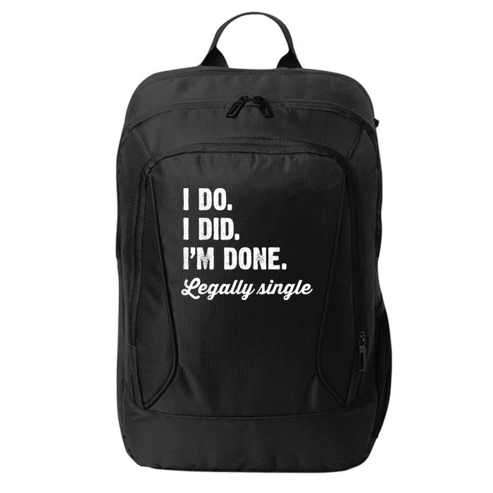 Just Divorced Funny Divorce Party Celebration Men Women City Backpack