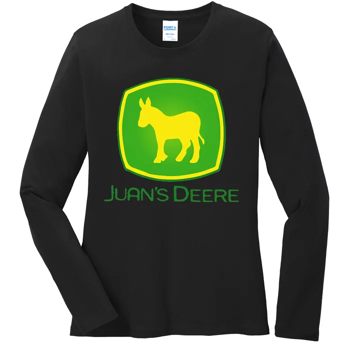 Juan Deere Farmer Gardener Landscaper Funny Ladies Long Sleeve Shirt