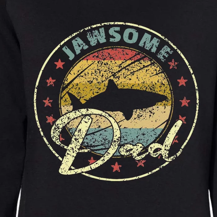 Jawasome Dad Funny Shark Funny Father´s Day Womens California Wash Sweatshirt