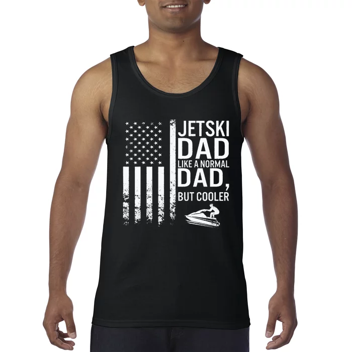 Jetski Dad Fathers Day Dad Jet Ski Rider Water Jet Skiing Tank Top