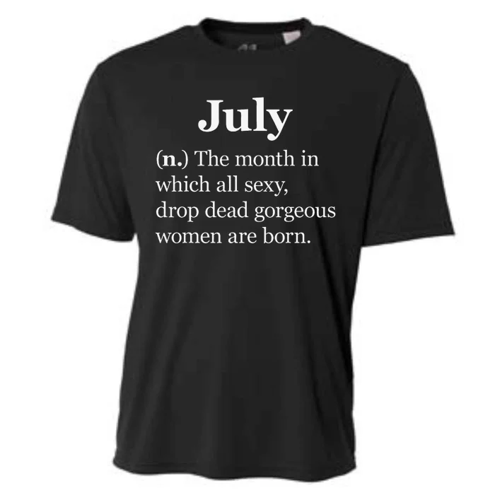 July Definition Funny Gift For Women Born In July Cooling Performance Crew T-Shirt