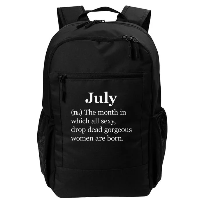 July Definition Funny Gift For Women Born In July Daily Commute Backpack