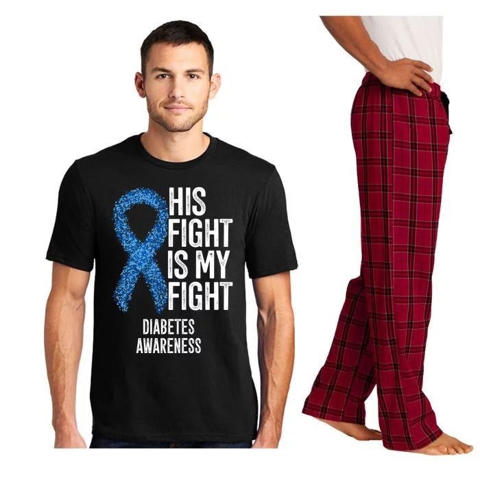 Juvenile Diabetes His Fight Is My Fight Diabetes Awareness Gift Pajama Set