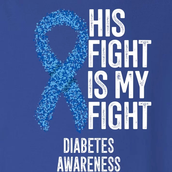 Juvenile Diabetes His Fight Is My Fight Diabetes Awareness Gift Toddler Long Sleeve Shirt