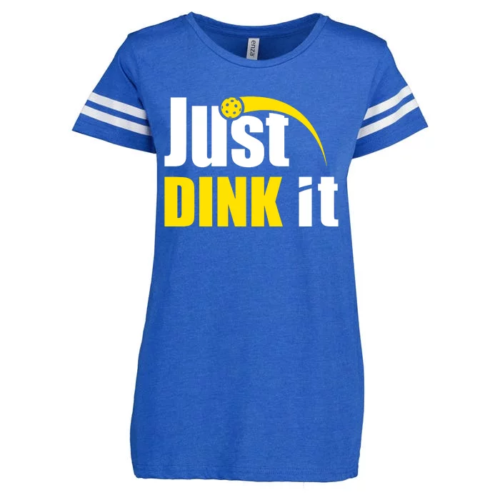 Just Dink It Funny Pickleball Play Pickle Ball Enza Ladies Jersey Football T-Shirt