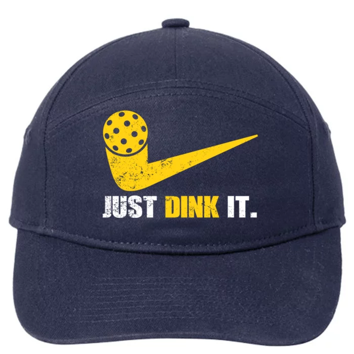 Just Dink It Pickleball Funny Pickleball Player Dink Player Gift 7-Panel Snapback Hat