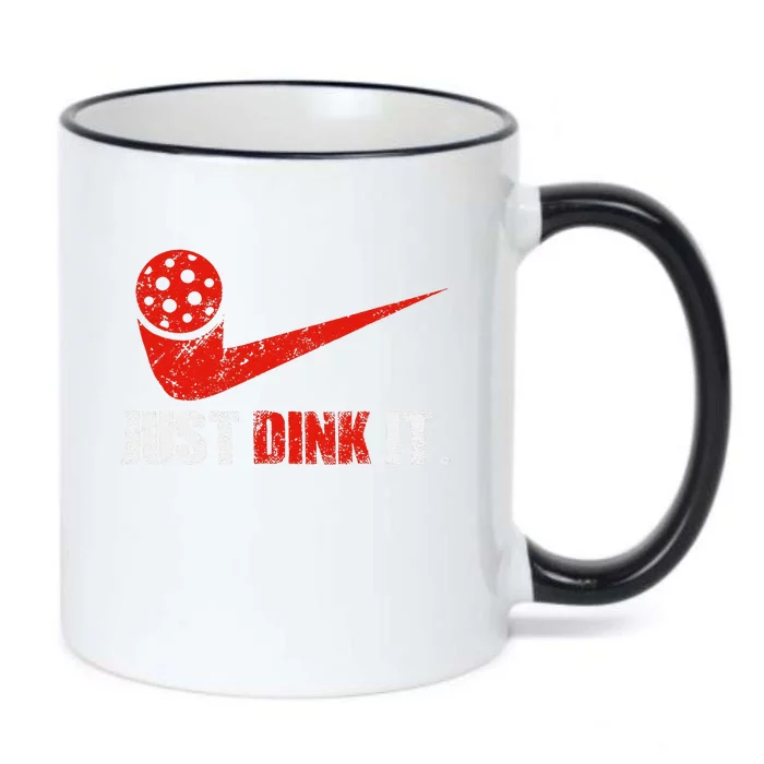 Just Dink It Pickleball Player Fan Gift Black Color Changing Mug