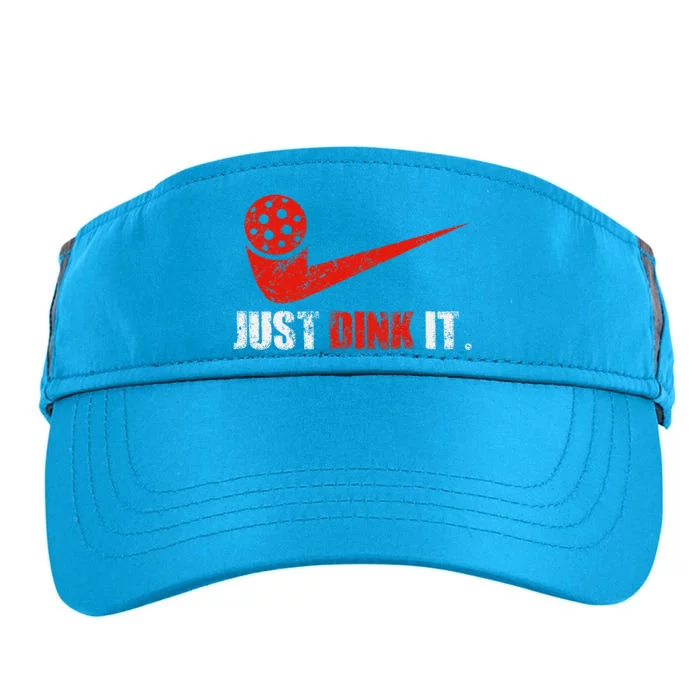 Just Dink It Pickleball Player Fan Gift Adult Drive Performance Visor