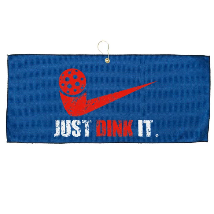 Just Dink It Pickleball Player Fan Gift Large Microfiber Waffle Golf Towel