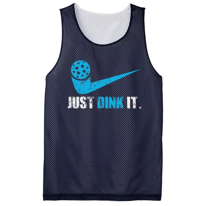 Just Dink It Pickleball Player Fan Gift Mesh Reversible Basketball Jersey Tank