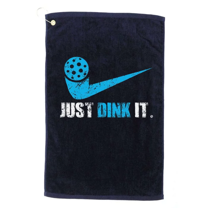 Just Dink It Pickleball Player Fan Gift Platinum Collection Golf Towel