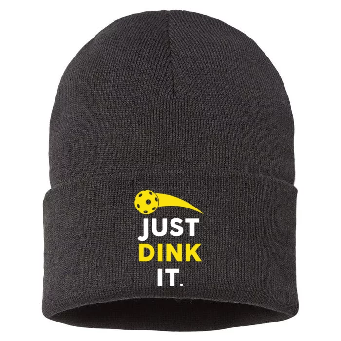 Just Dink It Funny Pickleball Sustainable Knit Beanie