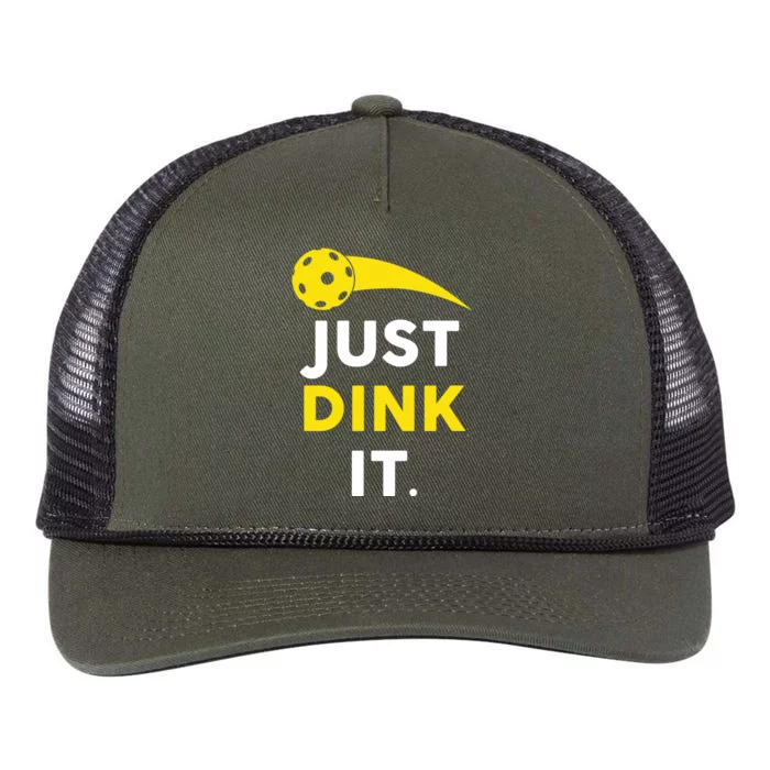 Just Dink It Funny Pickleball Retro Rope Trucker Hat Cap