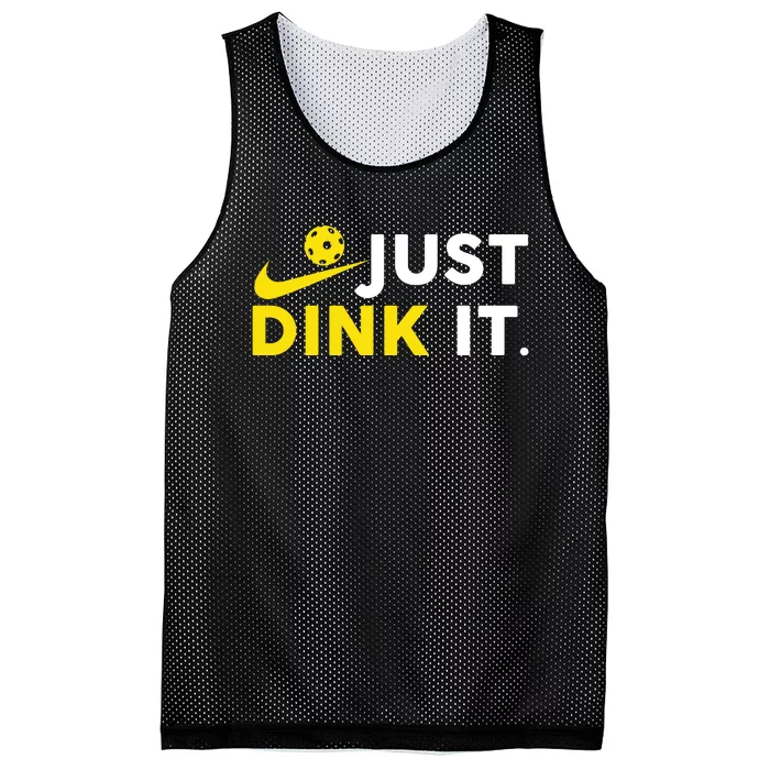 Just Dink It Funny Pickleball Play Pickle Ball Mesh Reversible Basketball Jersey Tank